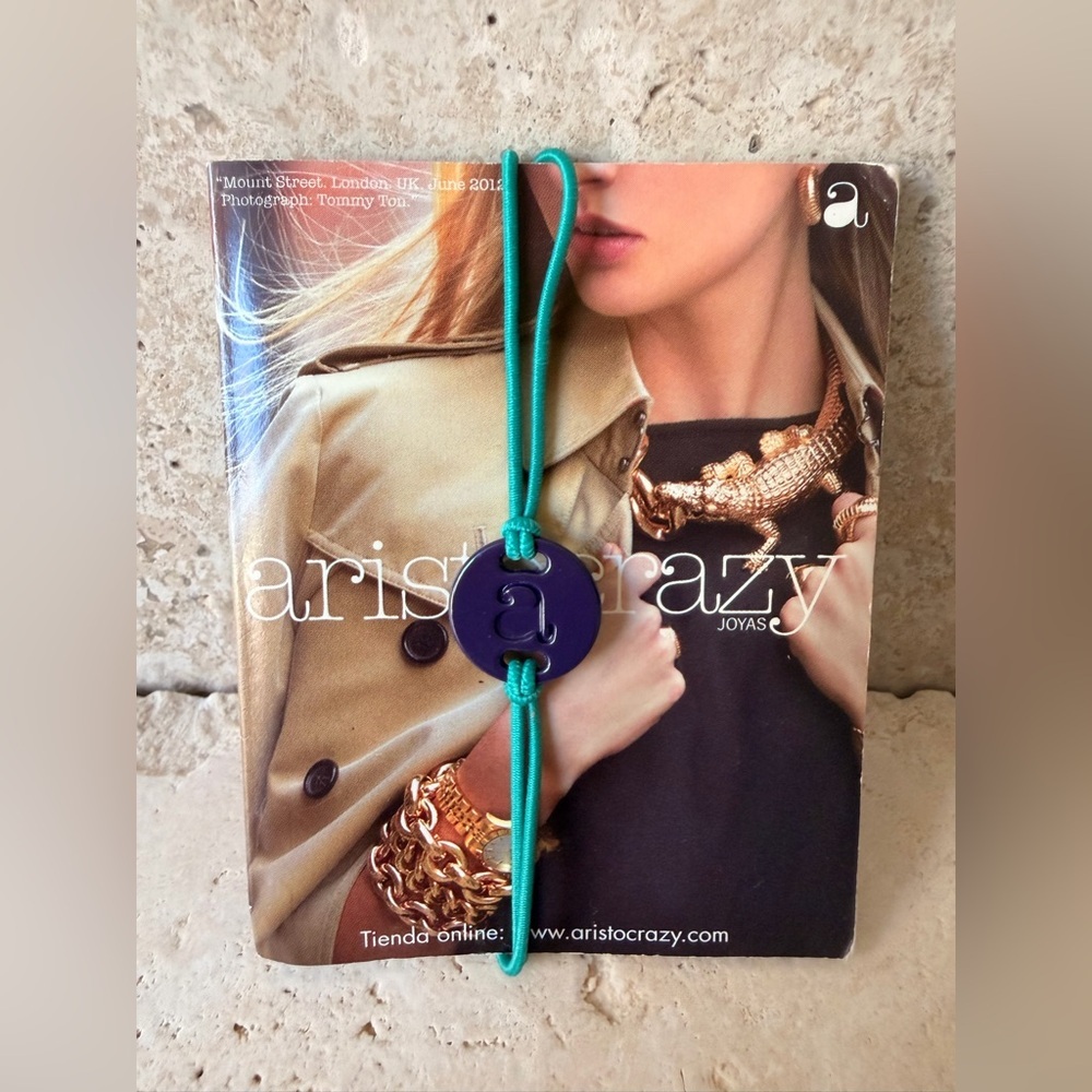 Aristocrazy Purple Bracelet with Green Cord